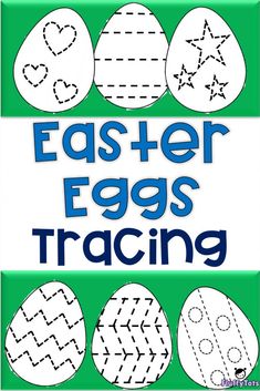 an easter egg tracer with the words,'easter eggs tracing '