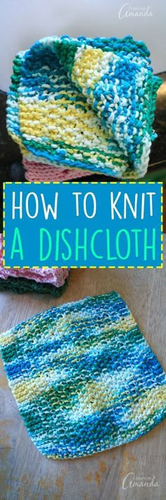 how to knit a dishcloth