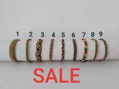 Handmade braided Rasta bracelet. Adjustable Friendship bracelet and anklet as well. Casual Braided Friendship Bracelet Bangle, Casual Braided Bangle Bracelet For Friendship, Casual Gold Braided Bracelets For Festivals, Casual Braided Bangle Bracelets For Festivals, Casual Braided Beaded Bracelets As Gift, Adjustable Casual Braided Bangle Bracelets, Casual Braided Beaded Bracelets For Gift, Casual Adjustable Braided Bangle Bracelet, Summer Macrame Braided Bracelet Gift