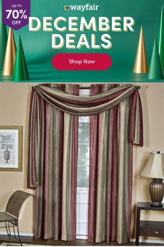 the curtains are up to 70 % off for christmas and new year's sales