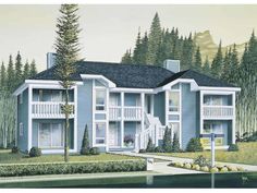 this is an artist's rendering of the apartment building at lakeview place in west vancouver