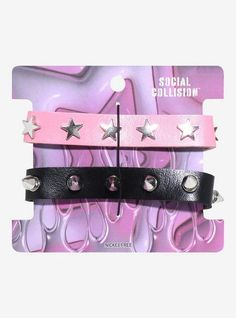 Rock Costume, Spike Bracelet, Faux Leather Bracelets, Tall Hoodies, Black Bracelets, Glam Rock, Star Studs, Guitar Strap, Sweaters And Jeans