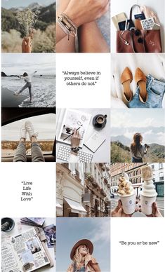 a collage of photos with different people and things to see on the page, including shoes