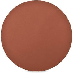 a round brown plate on a white background