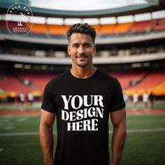 ** INSTANT DOWNLOAD ** This image is the Front View of a Mens Black Bella Canvas 3001 T-Shirt Mockup.  This Mens Sports Stadium Mockup has a very aesthetic and casual vibe and is a perfect way to showcase all of your sporty tshirt designs for anytime of year.  You will receive 1 image - 3000px x 3000px resolution Need more images from this series? CHECK OUT THE BUNDLE! https://www.etsy.com/ca/listing/1644630270/bella-canvas-3001-tshirt-mockup-bundle?click_key=83071bb3cb869e0b8830b75d3c13df9c67b9 Sports Stadium, Baseball Stadium, Tee Shirt Homme, Mens Lifestyle, Football Soccer, Tshirt Mockup, Shirt Mockup, Drive, Bella Canvas