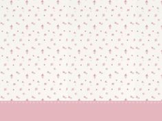 a pink and white wallpaper with small flowers on it's side, in the middle