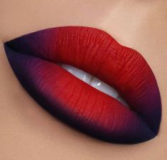 Ombre Lip, Eyebrow Makeup Tutorial, Lip Art Makeup, Ombre Lips, Velvet Lipstick, Beauty Lipstick, Hot Lips, Lip Art, Fantasy Makeup