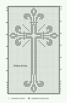 the cross stitch pattern is shown in black and white