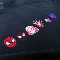 The Spider Gang Embroidered Crewneck T-Shirt is the ultimate blend of style and comfort. Available for both men and women, Spider Gang, Couples Sweaters, Hawaiian Shirt Women, Crewneck Vintage, Phineas And Ferb, The Spider, Embroidered Crewneck, Shirt Embroidery, Sweatshirt For Men