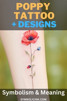 Poppy Tattoo Meaning Meaning Of Poppy Flower, Poppy Flower Tattoo Meaning, Icelandic Poppy Tattoo, Polish Folk Art Tattoo, Poppy Tattoo Men, Tattoo Poppy Flower, Poppy Flower Tattoo Design, Poppy Tattoo Design