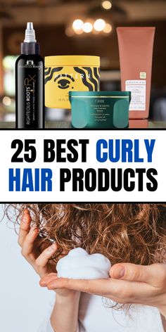 four curly hair products Top Curly Hair Products, Best Curly Hair Products, Conditioner Curly Hair, Curly Hair Products, Shampoo For Curly Hair, Hair Guide, Curly Girl Method, Hair Product