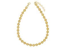 Single-Strand Necklace in 24k Gold, 10mm Round Balls, from the Spell Collection 22k Gold Beads Jewelry For Formal Occasions, 22k Gold Beaded Jewelry For Formal Occasions, Elegant 22k Gold Necklaces With Round Beads, Elegant 22k Gold Round Beads Jewelry, Elegant 22k Gold Jewelry With Round Beads, 22k Gold Jewelry For Formal Occasions, Formal 22k Gold Beaded Jewelry, Luxury Gold Necklaces With Polished Beads, Elegant 22k Gold Round Bead Necklace