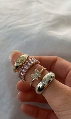 Open Cuff Ring, Inexpensive Jewelry, Indie Jewelry, Nail Jewelry, Dope Jewelry, Cheap Jewelry, Cute Rings, Hand Jewelry, Girly Jewelry