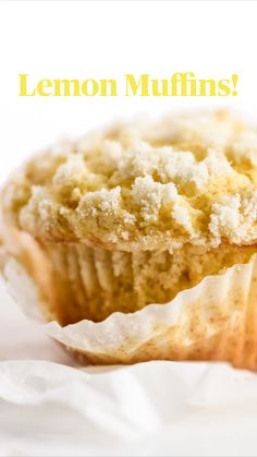 a muffin sitting on top of a white wrapper