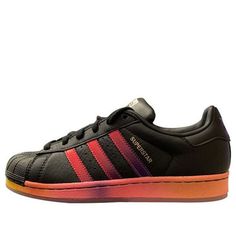 adidas originals Superstar 'Black Red' FU9394 (SNKR/Retro/Skate/Casual/Unisex/Low Top) Adidas Red Skate Shoes For Streetwear, Red Adidas Skate Shoes For Streetwear, Adidas Originals Superstar, Low Top, Adidas Originals, Black Red, Black And Red, Adidas, The Originals