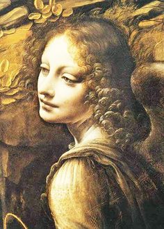 a painting of a woman with curly hair