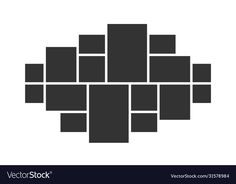 an abstract black and white background with squares in the shape of a rectanglel