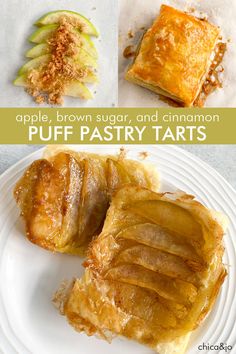 apple puff pastry tarts Tart With Puff Pastry, Apple Flaky Pastry, Pear And Maple Upside Down Puff Pastry Tart, Apple Cream Cheese Turnovers With Puff Pastry, Desserts To Make With Puff Pastry, Apple And Pastry Recipes, Puffed Pastry Apple Tart, Apple Pastries Recipes, Puff Pastry With Apples Recipes