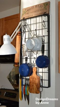 the kitchen is clean and ready to be used as a place for utensils