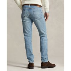 The slim-leg Sullivan features a regular rise and a trim fit through the seat the thigh and the knee. This pair is crafted with cotton denim that’s woven with a hint of stretch for added comfort. A rope-dyeing technique with indigo gives them an authentic color and character. Ralph Lauren Casual Mid-rise Bottoms, Ralph Lauren Casual Denim Jeans, Casual Ralph Lauren Denim Jeans, Ralph Lauren Straight Leg Jeans For Spring, Ralph Lauren Casual Jeans For Spring, Trim Fit, Dyeing Techniques, Slim Leg, Slim Legs