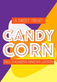 candy corn fall children's mystery lesson with text that reads, sweet treat candy corn