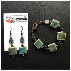 South Dakotan Artisan Made Square Beaded Earrings & Bracelet Set Beautiful Blue Green Beads, Appear To Be Ceramic & Glass Earrings Have Never Been Worn! Nwt Note The Tiny Spot On The Larger Square Bead Which Could Be Perceived As A Flaw, But I Think It’s The Nature Of The Material. Hand Crafted Bracelet Shows Slight Wear In A Couple Tiny Marks On A Couple Of The Beads, See Pics Barely Worn Women’s Bracelet Does Run Small, See Measurements Pic. Makes A Lovely Gift! Bundle & Save Adjustable Bracelet With Dangling Beads, Blue Beaded Bracelets With Dangling Beads For Gift, Handmade Czech Glass Jewelry For Everyday, Handmade Czech Glass Everyday Jewelry, Handmade Everyday Czech Glass Jewelry, Bohemian Czech Glass Jewelry For Everyday, Everyday Bohemian Czech Glass Jewelry, Everyday Blue Jewelry With Dangling Beads, Adjustable Blue Bracelets With Dangling Beads