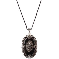 Art Deco Jet and Marcasite Pendant  $475| From a unique collection of vintage drop necklaces at https://www.1stdibs.com/jewelry/necklaces/drop-necklaces/ Drop Necklaces, Silk Cord, 1920s Fashion, Drop Necklace, Vintage Diamond, Jewelry Crafts, Art Nouveau, Art Deco, Jewelry Necklaces