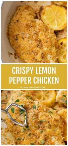 crispy lemon pepper chicken is an easy and delicious dinner that's ready in under 30 minutes