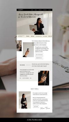 A luxury Showit web design for a luxury service provider on a pretty, styled stock image Floral Website, Luxury Service, Marketing Website Design, Web Design Websites