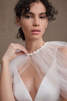 https://images.urbndata.com/is/image/Anthropologie/81402646_011_b?$a15-pdp-detail-shot$&fit=constrain&fmt=webp&qlt=80&wid=1080 Modern Wedding Ceremony, Tulle Cape, Fingertip Veil, 1920s Wedding, Bridal Bolero, Bridal Shawl, Wedding Cape, Wedding Shawl