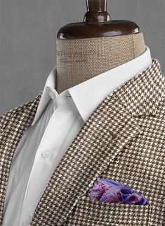 For your most important event, you demand excellent attire to make the occasion far more supreme. Crafted with wool, our Houndstooth Brown Tweed Jacket is designed with a houndstooth pattern that looks like small broken squares and brown color will capture your perfect depiction to the world and it also gives comfort at every wear. So grab this very elegant jacket that will make you look lavish on your day. 
 
Look Includes   Houndstooth Brown Tweed Fabric  Two Button Jacket Style  Notch Lapel Tailored Tweed Blazer With Houndstooth Pattern, Tailored Tweed Jacket With Houndstooth Pattern For Business Casual, Tailored Houndstooth Tweed Jacket For Business, Tweed Houndstooth Blazer With Notch Lapel, Tailored Wool Tweed Jacket With Houndstooth Pattern, Houndstooth Tailored Outerwear With Suit Collar, Notch Lapel Tweed Jacket With Houndstooth Pattern, Tailored Houndstooth Outerwear With Suit Collar, Classic Wool Tweed Jacket With Houndstooth Pattern