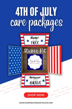 the 4th of july care packages are on sale for only $ 5 99 or more