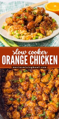 Experience the perfect healthy dinner option with Slow Cooker Orange Chicken! This chicken dish features chicken tenderloins and an orange sauce, served over rice or quinoa for a satisfying one pot meal. Try it today and enjoy a delicious dinner!