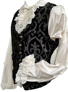 Old Style Clothes Men, Black And White Steampunk, Character Outfit Design Ideas, Pirate Suit Aesthetic, 1700s Outfits Men, Victorian Gothic Aesthetic Outfit Men, Victorian Era Outfits Men, Victorian Gothic Men, Victorian Goth Clothes Men