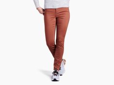 Kontour™ Skinny in Women's Pants | KÜHL Clothing Sporty Mid-rise Jeans, Casual Mid-rise Activewear For Fall, Sporty Stretch Jeans For Spring, Functional Fitted Pants For Fall, Functional Fitted Bottoms For Fall, Fitted Functional Pants For Fall, Sporty Fitted Bottoms For Everyday, Casual High Rise 4-way Stretch Jeans, Sporty High Rise Fitted Jeans