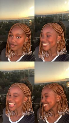 Cute Bob Braids, Bobs Braids Hairstyles, Bobbed Braided Hairstyles, Very Short Braids With Beads, Short Box Braids Blonde, Short Hair Braids With Beads, Bob Knotless Box Braids With Beads, Braiding Styles With Beads, Box Braids Short With Beads