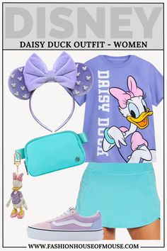 Wondering what to wear to Disney? This blog post shares 8 cute and comfortable Minnie Mouse and Daisy Duck inspired Disney outfits you'll love! From classic red and black to colorful Minnie and Daisy, you're sure to find something that fits your style. Minnie And Daisy Disney Bounding, Disney World Outfits March, Disney Outfits Women Summer Plus Size, Daisy Duck Disneybound, Belle Disney Outfit, Disney Mom Outfit, Inspired Disney Outfits, Disney Summer Outfits, Plus Size Disney Outfits