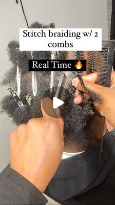 Quick Braids For Men, Easy Stitch Braids, How To Do Stitch Braids Step By Step, How To Braid Mens Hair, Stitch Braid Tutorial, 6 Stitch Braids Men, How To Do Stitch Braids, Stitch Braids Tutorial, Mens Braids With Fade