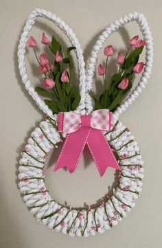 Dollar Tree Easter Bunny Wreath