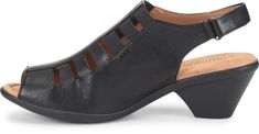 Comfortiva.com - Shop the Faye Product in Black Vacation Clogs With Removable Insole, Synthetic, Vacation Clogs With Removable Insole, Synthetic Material, Slip-on Open Toe Clogs With Removable Insole, Adjustable Round Toe Wedge Sandals With Cork-bed Midsoles, Synthetic Clogs With Removable Insole, Medium Width, Dressy Shoes, Stretchy Tops, Most Comfortable Shoes, Shoes And Boots