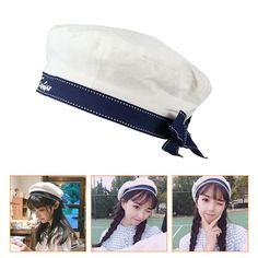 Payment Shipping Return Policy & Warranty   Product Description   1Pc Beret Durable All-match Sailor Hat Uniform Hat for Lady Woman Product Description Description Description Adopted from premium material, the sailor hat is durable and high quality. It is suitable for adults daily wear, cosplay game, play, dance, costume, etc. Wearing it, you will feel more confident and act better than before. It is a good gift for your friends, they will like it very much. Features - Color: White. - Material: Fishing Clothes Men, Beret Girl, Sailor Cap, Beret Hats, Navy Cap, Knit Beret, French Beret, Navy Sailor, Hat Beret