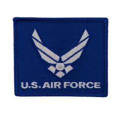 U.S Air Force with Wings Embroidered Rectangular 3 Inch Patch Air Force Patches, Patch Collection, Air Forces, Military Patch, Air Force One, U S Air Force, Force One, Air Force Ones, Us Air Force