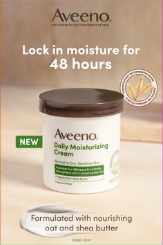 Your new must-have skincare essential. Soothe sensitive, dry skin with new Aveeno® Daily Moisturizing Cream. Hydrates and softens for healthier-looking skin, plus it's non-comedogenic and fragrance, paraben, and dye-free. Neck Stretching, Lip Care Tips, Hydrating Skincare, Aloe Vera Benefits, Minimalist Skincare, Morning Skincare Routine, Men's Skincare