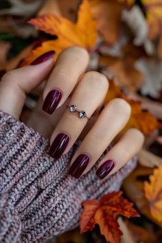 30 Bright & Beautiful November Nails Colors Trending in 2024 Moody Nails, Autumn Fall Nails, Fall Gel Nails