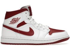 Buy and sell authentic Jordan shoes on StockX including the Jordan 1 Mid Reverse Chicago (W) and thousands of other sneakers with price data and release dates. White Pomegranate, Campus Adidas, Chicago Women, Jordan 1 Mid White, Jordan Mid, Authentic Jordans, Jordan Ones, Nike Air Jordan 1 Mid, Womens Air Jordans