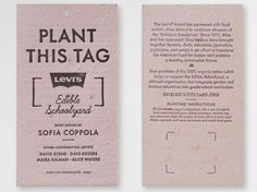 a pink bookmark with the words plant this tag on it