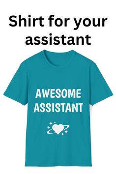 assistant t shirt, shirt for assistant, teacher helper shirt Teachers Assistant, Assistant Teacher, Teacher Helper, Teacher Assistant, Work Shirt, Work Shirts, Soft Style, Twill Tape