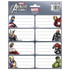 the avengers assemble sticker sheet