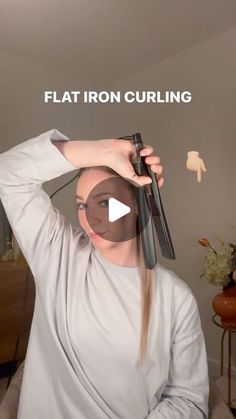 Curlers For Long Hair Tutorials, Beach Waves Using Flat Iron, Loose Curls Tutorial Flat Iron, Curling Hair With Straightener Tutorial, How To Flat Iron Curl, Curl Hair Tutorials Step By Step, How To Make Curls With Flat Iron