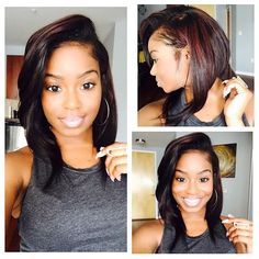 Black Hair Voice Of Hair, Protective Style, Quick Weave, Hair Laid, Hair Crush, Relaxed Hair, Hair Life, Side Part